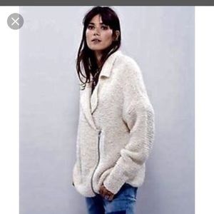 Free People moto sweater/jacket